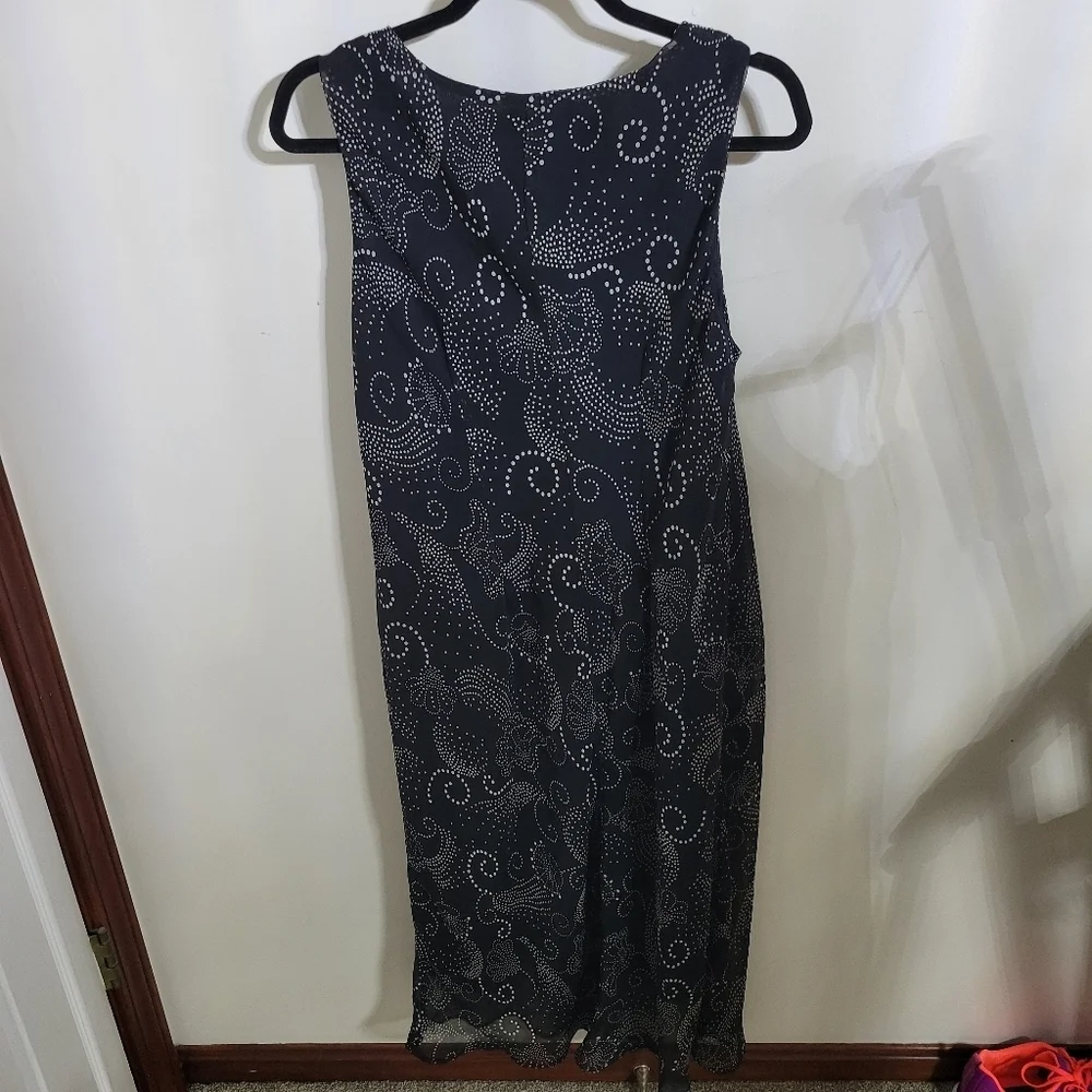 Lane Bryant Elegant Black And White Sleeveless Dress, Size 16